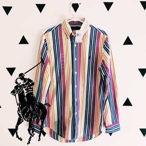 🏇🏼 [size: S] Ralph Lauren Men’s Striped Button